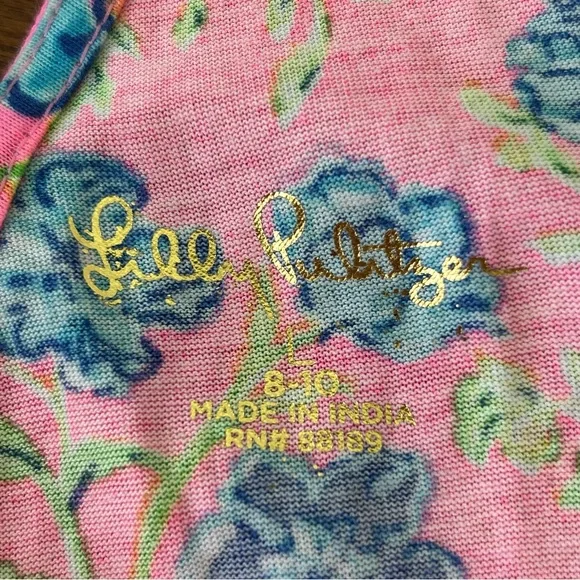 NWT Lilly Pulitzer Mini Kristen Ruffled Sundress Tigress Garden Girls Large 8-10
